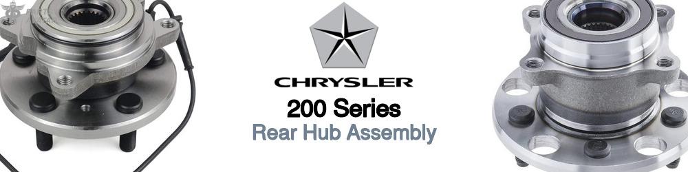 Discover Chrysler 200 series Rear Hub Assemblies For Your Vehicle