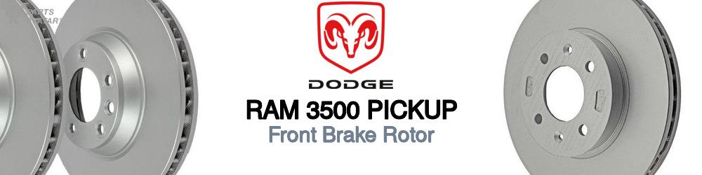 Discover Dodge Ram 3500 pickup Front Brake Rotors For Your Vehicle