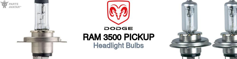 Discover Dodge Ram 3500 pickup Headlight Bulbs For Your Vehicle