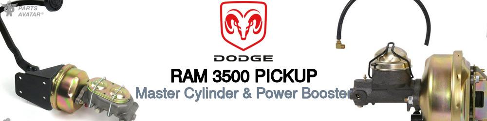 Discover Dodge Ram 3500 pickup Master Cylinders For Your Vehicle