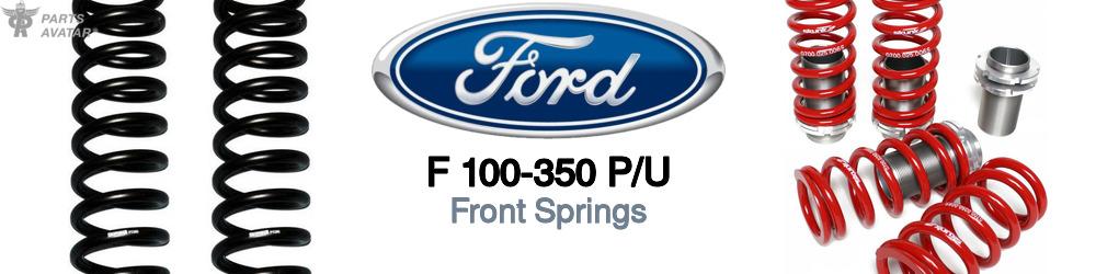 Discover Ford F 100-350 p/u Leaf Springs For Your Vehicle