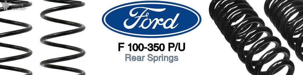 Discover Ford F 100-350 p/u Rear Springs For Your Vehicle