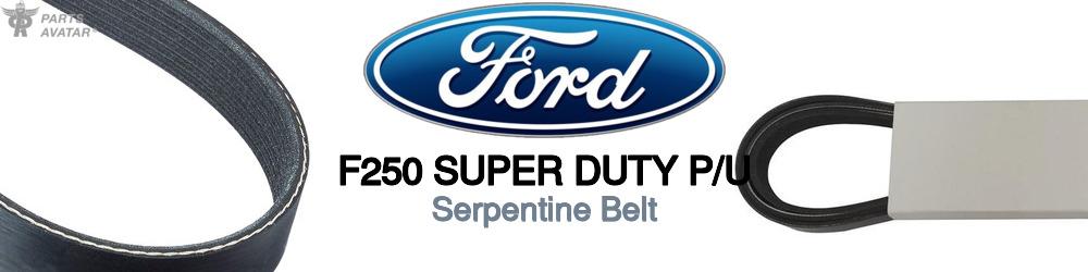 Discover Ford F250 super duty p/u Serpentine Belts For Your Vehicle