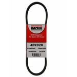 Order Courroie d'alternateur et de pompe à eau by BANDO USA - 4PK920 For Your Vehicle