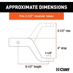 Order Commercial Duty Ball Mount by CURT MANUFACTURING - 45458 For Your Vehicle