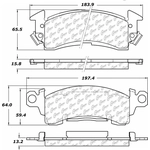 Order Front Ceramic Pads by CENTRIC PARTS - 103.00520 For Your Vehicle