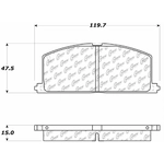 Order Front Ceramic Pads by CENTRIC PARTS - 103.02420 For Your Vehicle