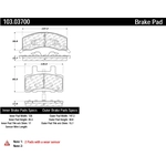 Order Front Ceramic Pads by CENTRIC PARTS - 103.03700 For Your Vehicle