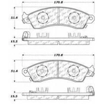 Order Front Ceramic Pads by CENTRIC PARTS - 103.04120 For Your Vehicle