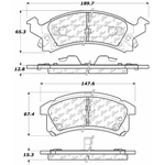 Order Plaquettes avant en céramique  by CENTRIC PARTS - 103.05060 For Your Vehicle