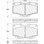 Order Front Ceramic Pads by CENTRIC PARTS - 103.06110 For Your Vehicle