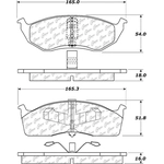 Order Plaquettes avant en céramique  by CENTRIC PARTS - 103.06420 For Your Vehicle