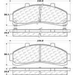 Order Front Ceramic Pads by CENTRIC PARTS - 103.06520 For Your Vehicle