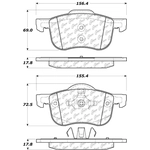 Order Front Ceramic Pads by CENTRIC PARTS - 103.07940 For Your Vehicle