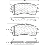 Order Front Ceramic Pads by CENTRIC PARTS - 103.08890 For Your Vehicle