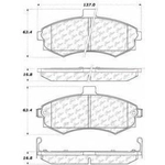 Order Front Ceramic Pads by CENTRIC PARTS - 103.09410 For Your Vehicle