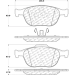 Order Front Ceramic Pads by CENTRIC PARTS - 103.09700 For Your Vehicle