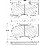 Order Front Ceramic Pads by CENTRIC PARTS - 103.09760 For Your Vehicle