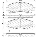 Order Front Ceramic Pads by CENTRIC PARTS - 103.11020 For Your Vehicle