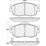 Order Front Ceramic Pads by CENTRIC PARTS - 103.11560 For Your Vehicle