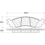 Order Front Ceramic Pads by CENTRIC PARTS - 103.11580 For Your Vehicle