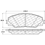 Order Front Ceramic Pads by CENTRIC PARTS - 103.12110 For Your Vehicle