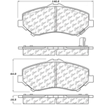 Order CENTRIC PARTS - 103.12730 - Plaquettes avant en céramique  For Your Vehicle