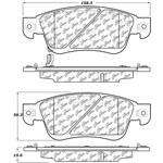 Order Front Ceramic Pads by CENTRIC PARTS - 103.12870 For Your Vehicle