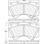 Order Front Ceramic Pads by CENTRIC PARTS - 103.13030 For Your Vehicle