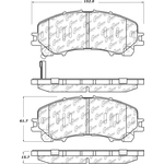 Order Front Ceramic Pads by CENTRIC PARTS - 103.17360 For Your Vehicle