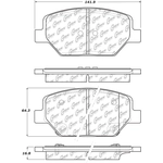 Order Front Ceramic Pads by CENTRIC PARTS - 103.18860 For Your Vehicle