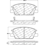 Order Front Ceramic Pads by CENTRIC PARTS - 103.19130 For Your Vehicle