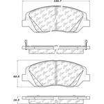 Order Front Ceramic Pads by CENTRIC PARTS - 103.19170 For Your Vehicle