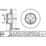 Order Front Disc Brake Rotor (Pack of 2) by ATE - 424203 For Your Vehicle