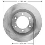 Order BENDIX GLOBAL - PRT6066 - Front Brake Rotor For Your Vehicle