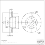 Order Front Disc Brake Rotor by DYNAMIC FRICTION COMPANY - 600-21011 For Your Vehicle