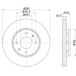 Order HELLA PAGID - 355107032 - Disc Brake Rotor For Your Vehicle