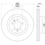 Order Front Disc Brake Rotor by HELLA PAGID - 355125251 For Your Vehicle