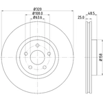 Order HELLA PAGID - 355128542 - Disc Brake Rotor For Your Vehicle