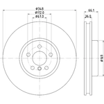 Order HELLA PAGID - 355133591 - Disc Brake Rotor For Your Vehicle