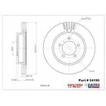 Order Front Disc Brake Rotor by ULTRA - 54190 For Your Vehicle