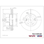 Order ULTRA - HY391 - Front Disc Brake Rotor For Your Vehicle