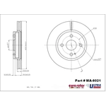 Order ULTRA - MA8021 - Disque de frein à disque avant For Your Vehicle