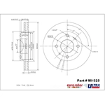 Order ULTRA - MI325 - Disc Brake Rotor For Your Vehicle