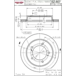 Order EUROROTORS - SZ807 - Disc Brake Rotor For Your Vehicle