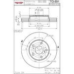 Order ULTRA - TO691 - Front Disc Brake Rotor For Your Vehicle