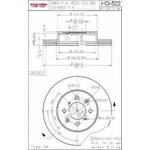 Order Front Disc Brake Rotor by ULTRA - HO522 For Your Vehicle