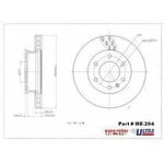 Order Front Disc Brake Rotor by ULTRA - ME204 For Your Vehicle