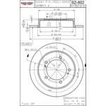 Order ULTRA - SZ802 - Front Disc Brake Rotor For Your Vehicle