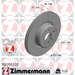 Order ZIMMERMANN - 150.2951.20 - Brake Rotor (Pack of 2) For Your Vehicle